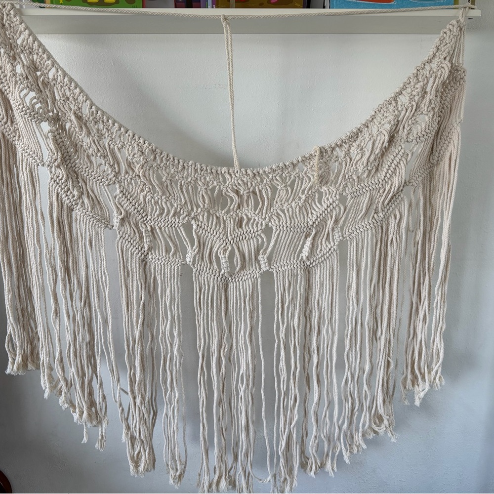 Cream Macramé Wall Hanging
